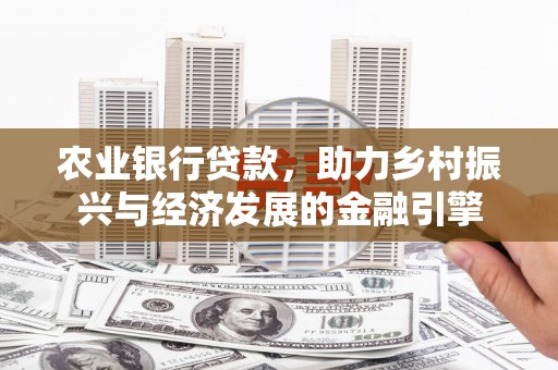 大堂农业银行贷款，助力乡村振兴与经济发展的金融引擎