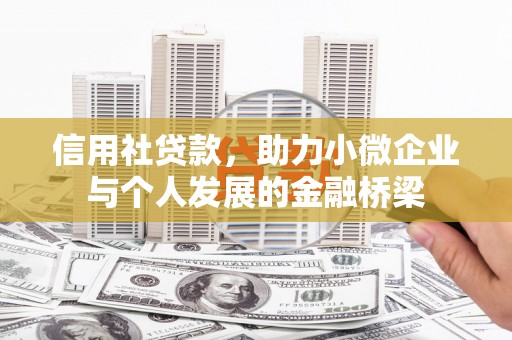 大堂信用社贷款，助力小微企业与个人发展的金融桥梁