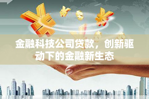 大堂金融科技公司贷款，创新驱动下的金融新生态