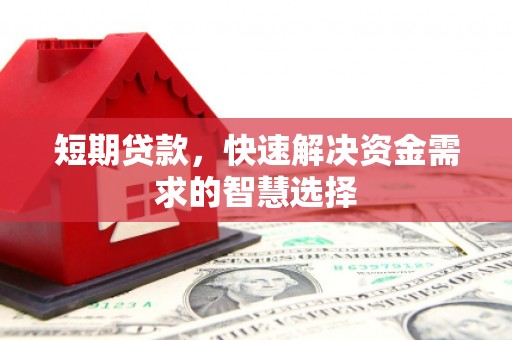 大堂短期贷款，快速解决资金需求的智慧选择