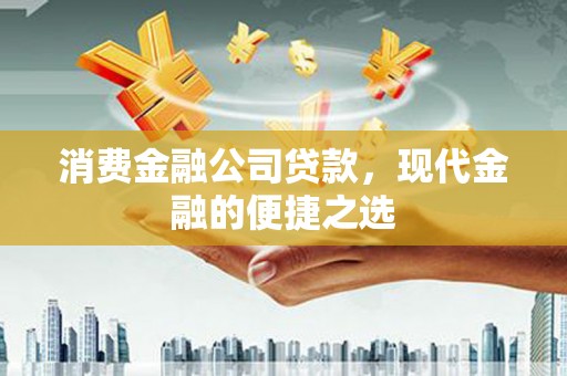大堂消费金融公司贷款，现代金融的便捷之选