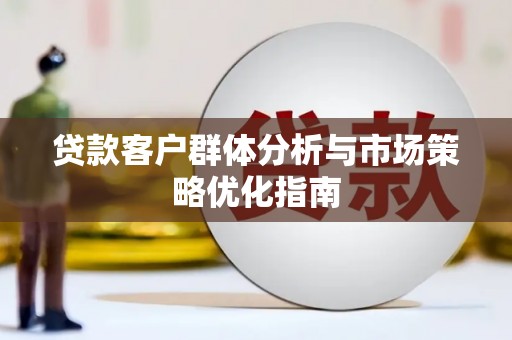 大堂贷款客户群体分析与市场策略优化指南