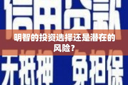 大堂明智的投资选择还是潜在的风险？
