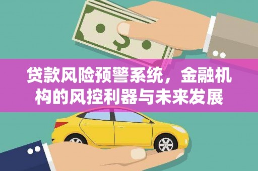 大堂贷款风险预警系统，金融机构的风控利器与未来发展