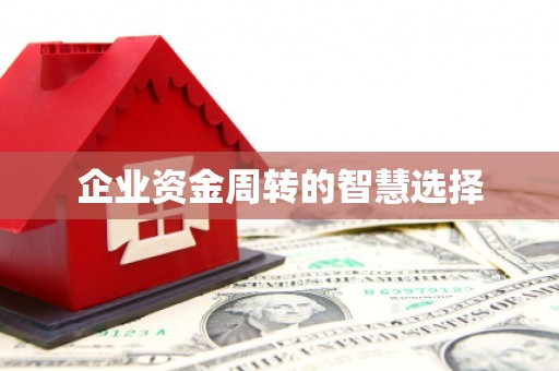 大堂企业资金周转的智慧选择