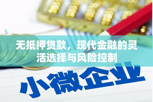 大堂无抵押贷款，现代金融的灵活选择与风险控制