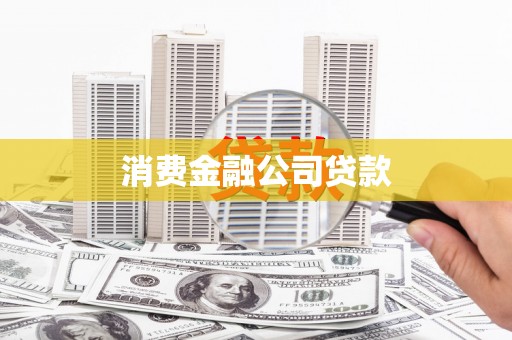 大堂消费金融公司贷款