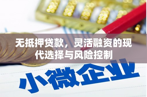 大堂无抵押贷款，灵活融资的现代选择与风险控制