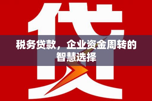 大堂税务贷款，企业资金周转的智慧选择