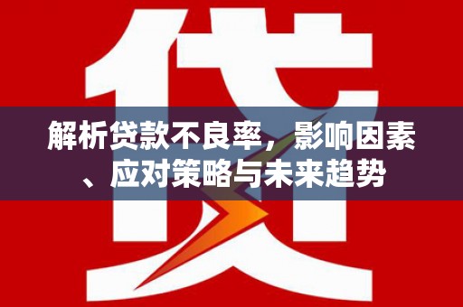 大堂解析贷款不良率，影响因素、应对策略与未来趋势