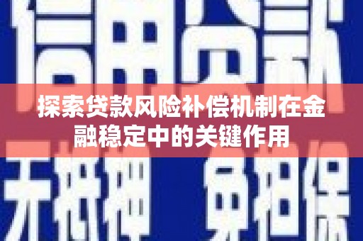 大堂探索贷款风险补偿机制在金融稳定中的关键作用