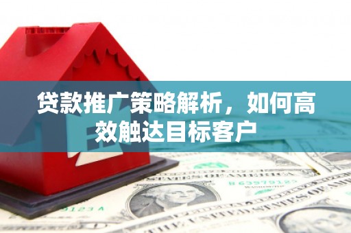 大堂贷款推广策略解析，如何高效触达目标客户