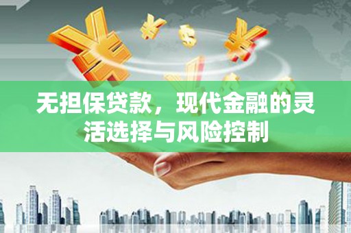 大堂无担保贷款，现代金融的灵活选择与风险控制