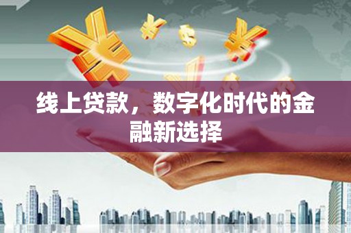 大堂线上贷款，数字化时代的金融新选择