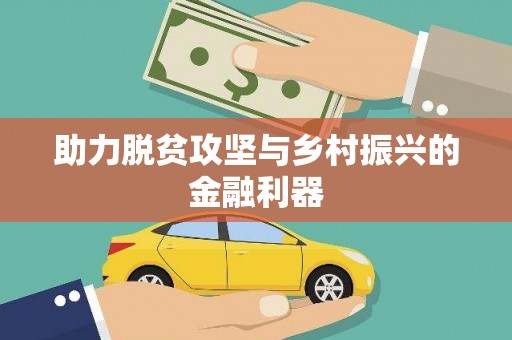大堂助力脱贫攻坚与乡村振兴的金融利器