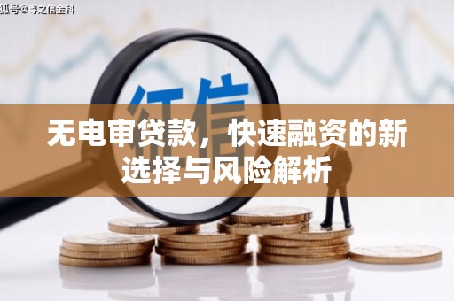 大堂无电审贷款，快速融资的新选择与风险解析