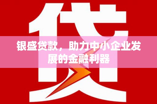大堂银盛贷款，助力中小企业发展的金融利器
