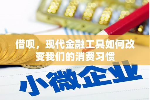 大堂借呗，现代金融工具如何改变我们的消费习惯