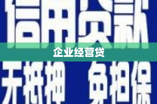大堂企业经营贷