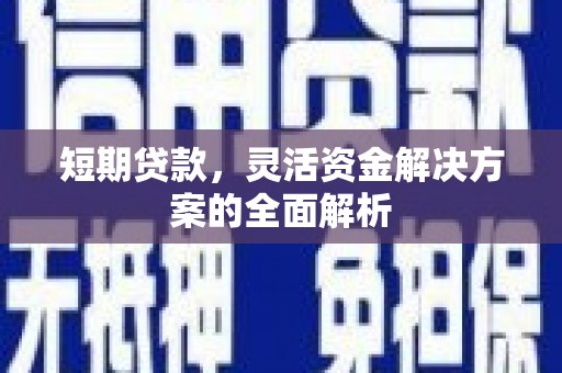 大堂短期贷款，灵活资金解决方案的全面解析