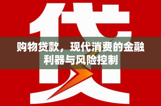 大堂购物贷款，现代消费的金融利器与风险控制