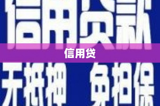 大堂信用贷