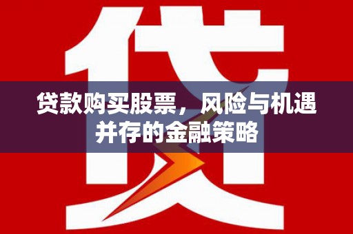 大堂贷款购买股票，风险与机遇并存的金融策略