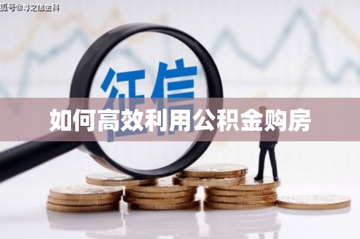 大堂如何高效利用公积金购房