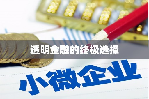 大堂透明金融的终极选择