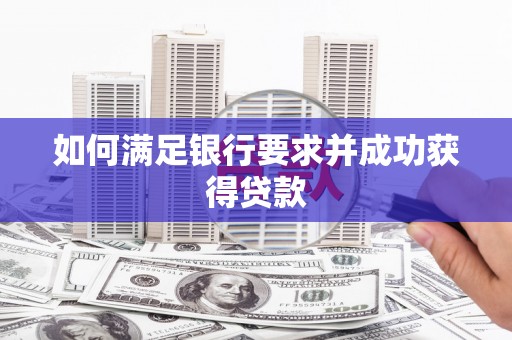 大堂如何满足银行要求并成功获得贷款