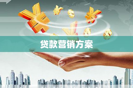 大堂贷款营销方案
